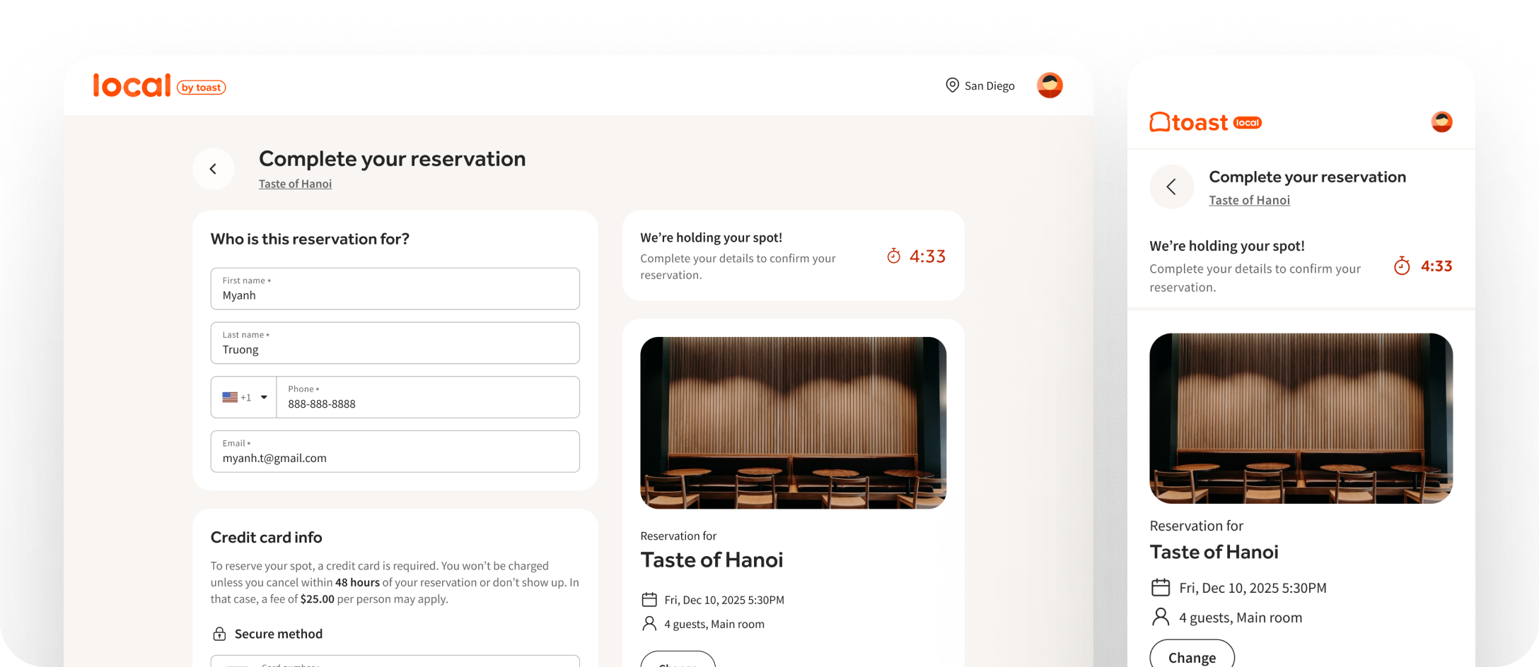 Booking and conversion flow