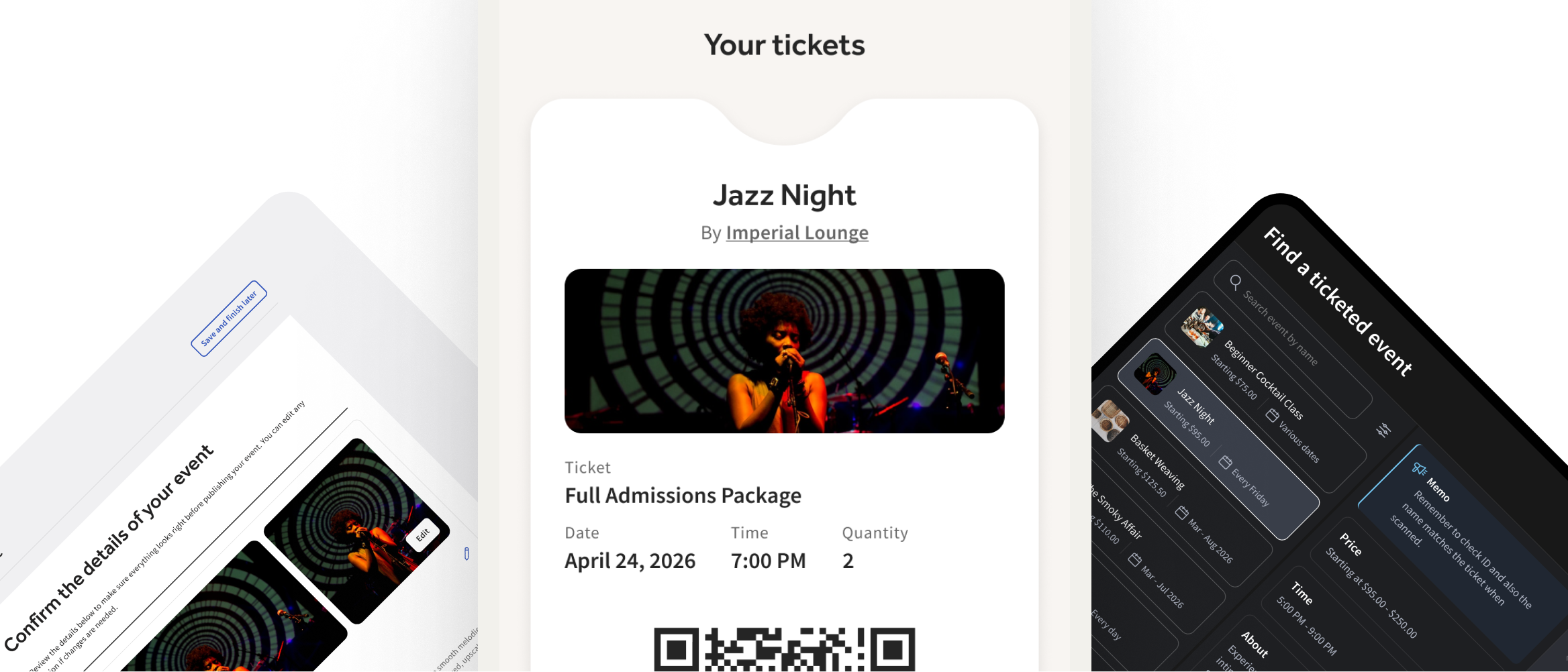 Ticketed events - hero image